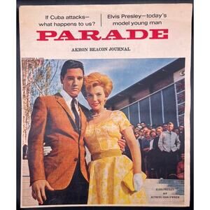 RARE 1962 Local Newspaper Elvis Presley Magazine Parade Akron Graceland The King